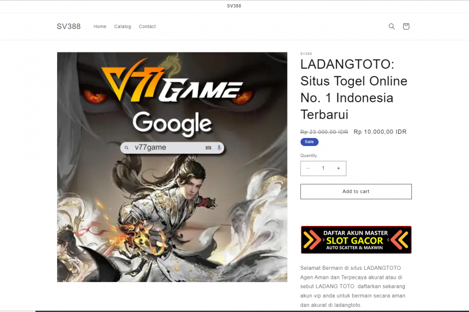 LadangToto Website